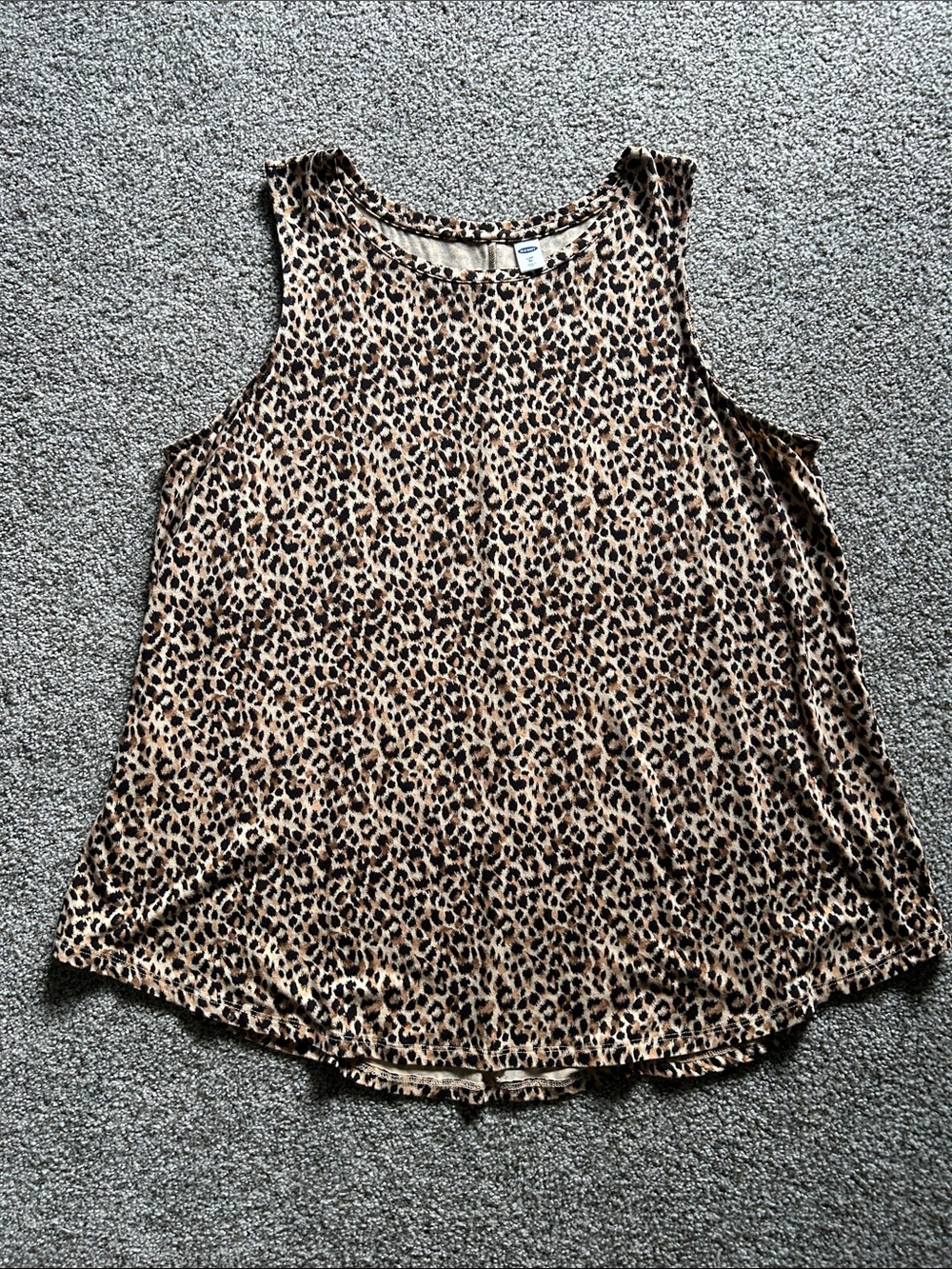 Old Navy Leopard Print Tank Top - Tan and Black